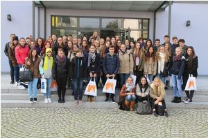Empfang der Schulklasse aus Italien im Rathaus Stutensee