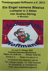 Flyer Theatergruppe Hoffmann e.V. 2013